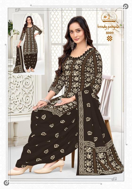 Miss world trendy patiyala vol-8 cotton kurtis at wholesale price